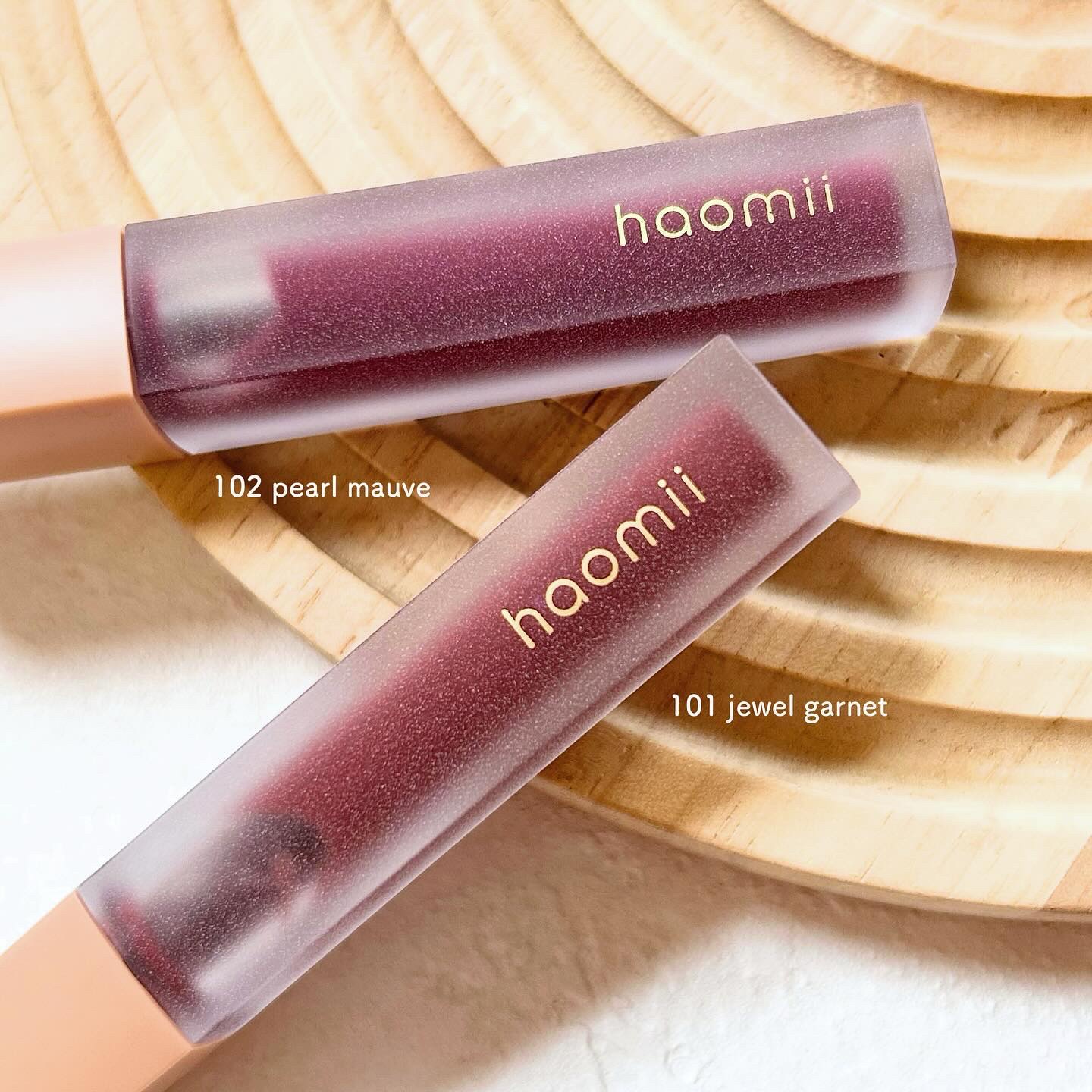 Melty flower lip tint 101 ジュエルガーネット/haomii/口紅を使ったクチコミ（2枚目）