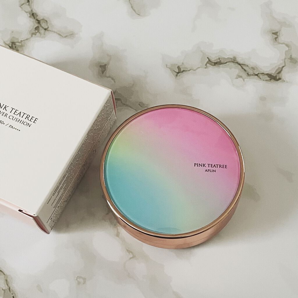 ピンクティーツリーカバークッション/APLIN/クッションファンデーションを使ったクチコミ（2枚目）