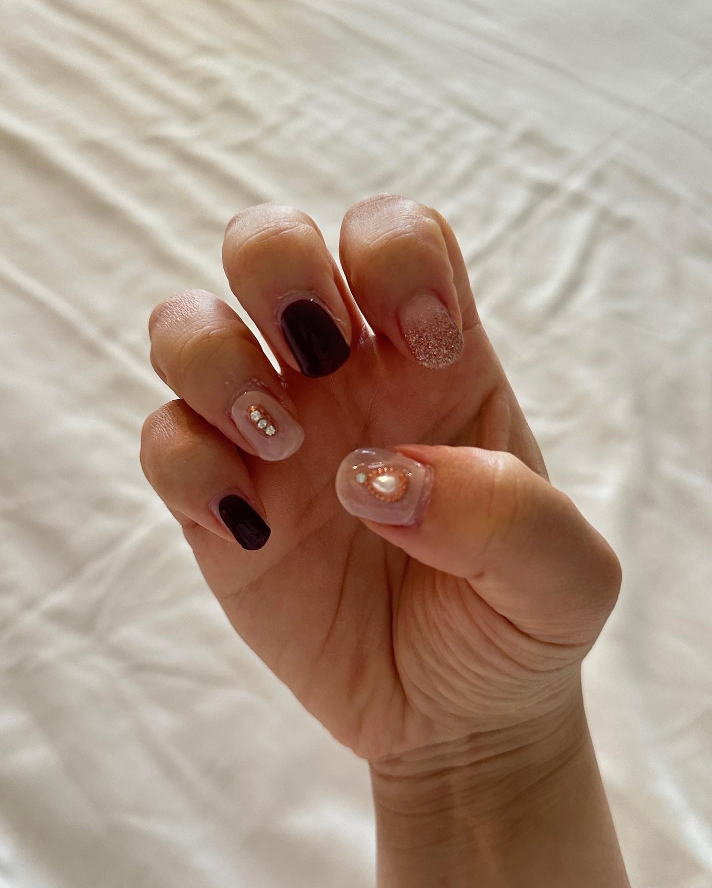 セミキュアジェルネイル(ハンド)/ohora/ネイルシールを使ったクチコミ(5枚目)