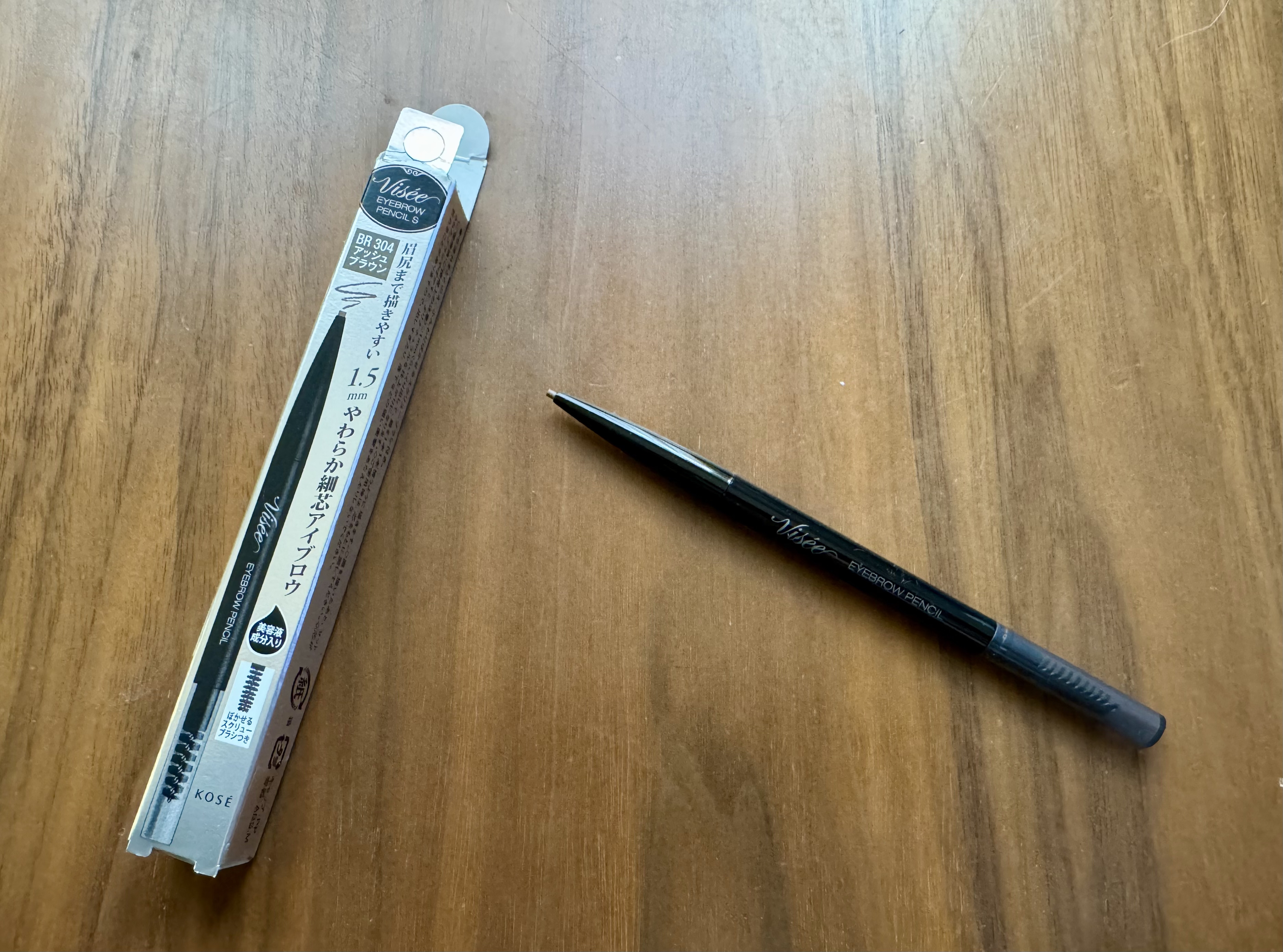 リシェ アイブロウペンシルS BR304 アッシュブラウン/Visée/アイブロウペンシルを使ったクチコミ（1枚目）