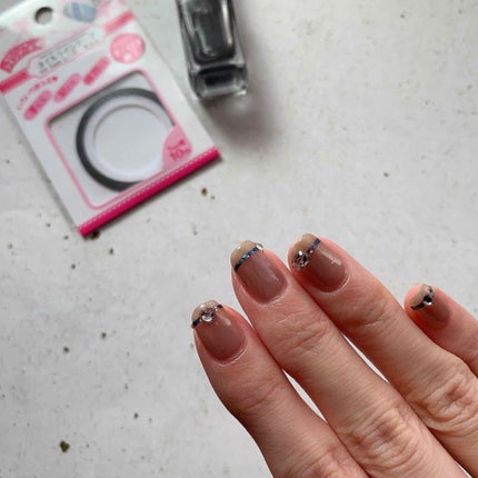 ネイルラインテープ/セリア/ネイルチップ・パーツを使ったクチコミ(2枚目)