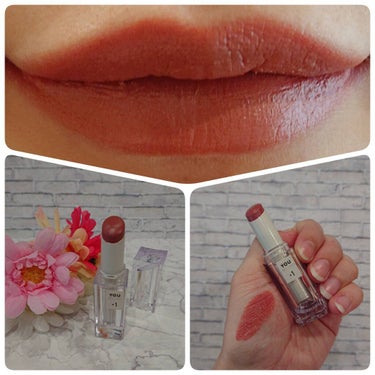 38℃/99℉ LIPSTICK  ＜YOU＞ +1　PINK-BEIGE/UZU BY FLOWFUSHI/口紅を使ったクチコミ（1枚目）