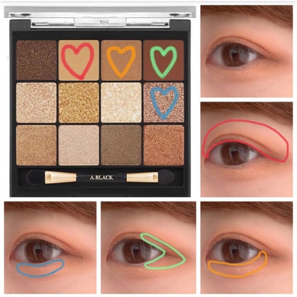 グラムチェンジマルチパレット/A.BLACK/マルチパレットを使ったクチコミ(3枚目)