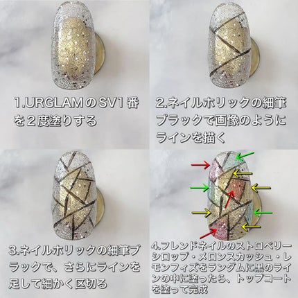 カラフルネイルズ/キャンメイク/マニキュアを使ったクチコミ(7枚目)