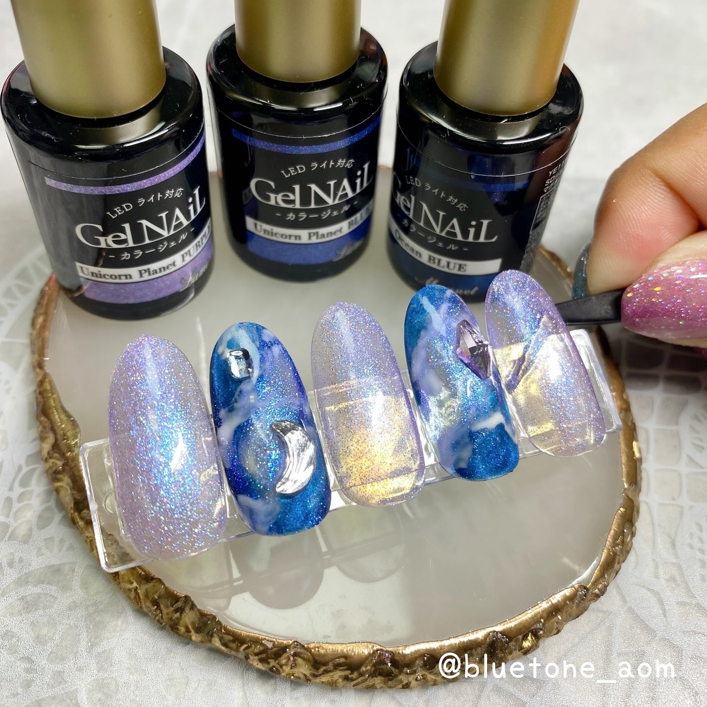 ジェルネイル(ライト対応)/セリア/ジェルネイルを使ったクチコミ(3枚目)