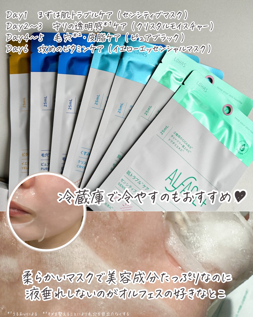 センシティブマスク/ALFACE+/シートマスク・パックを使ったクチコミ（3枚目）