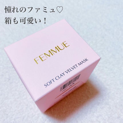 ソフトクレイ ベルベットマスク/FEMMUE/洗い流すパック・マスクを使ったクチコミ(2枚目)