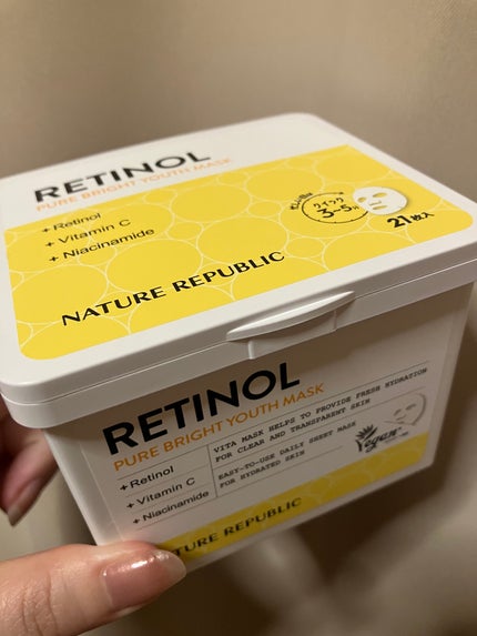 キューブマスク レチノール/ネイチャーリパブリック/シートマスク・パックを使ったクチコミ(1枚目)