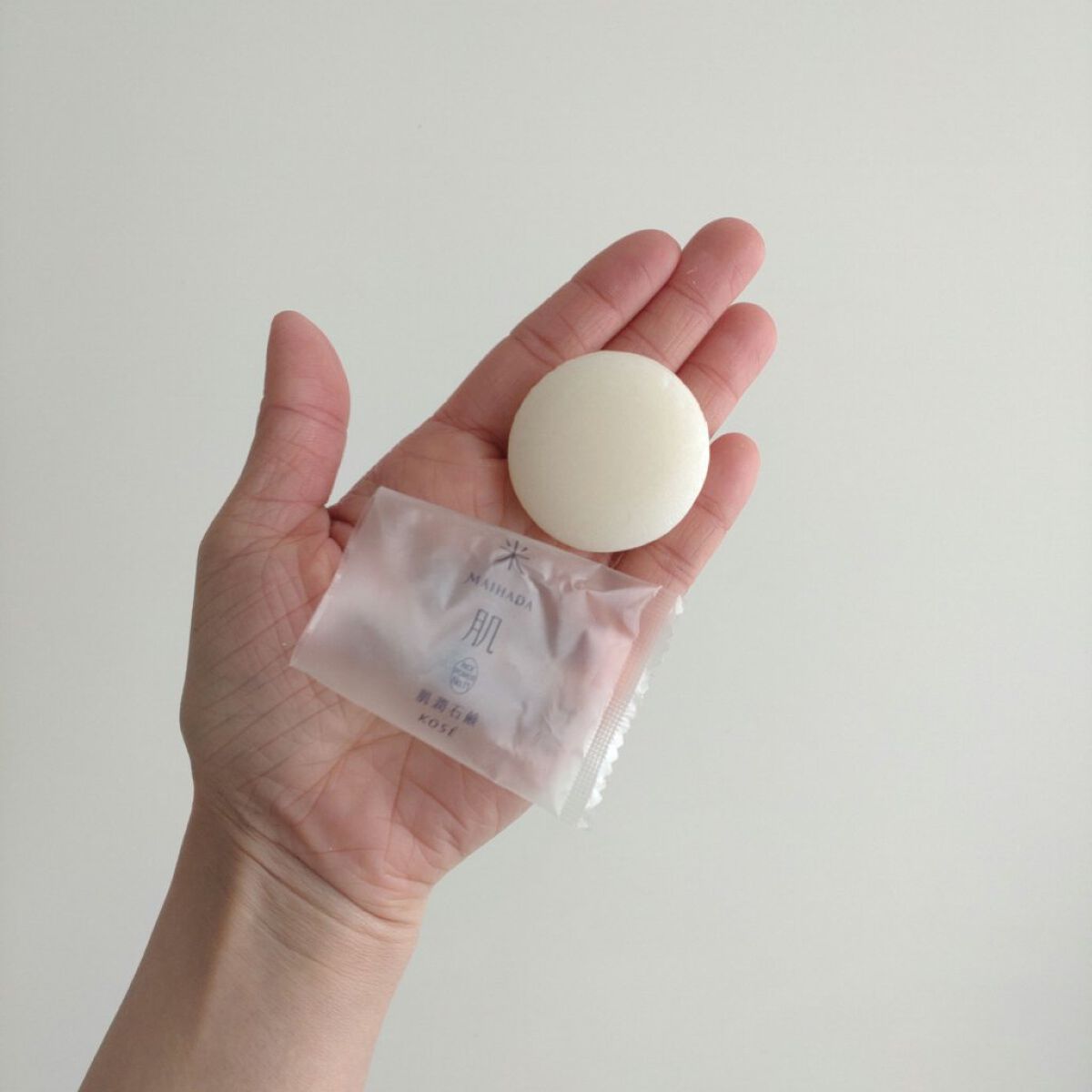 肌潤石鹸/米肌/洗顔石鹸を使ったクチコミ（1枚目）