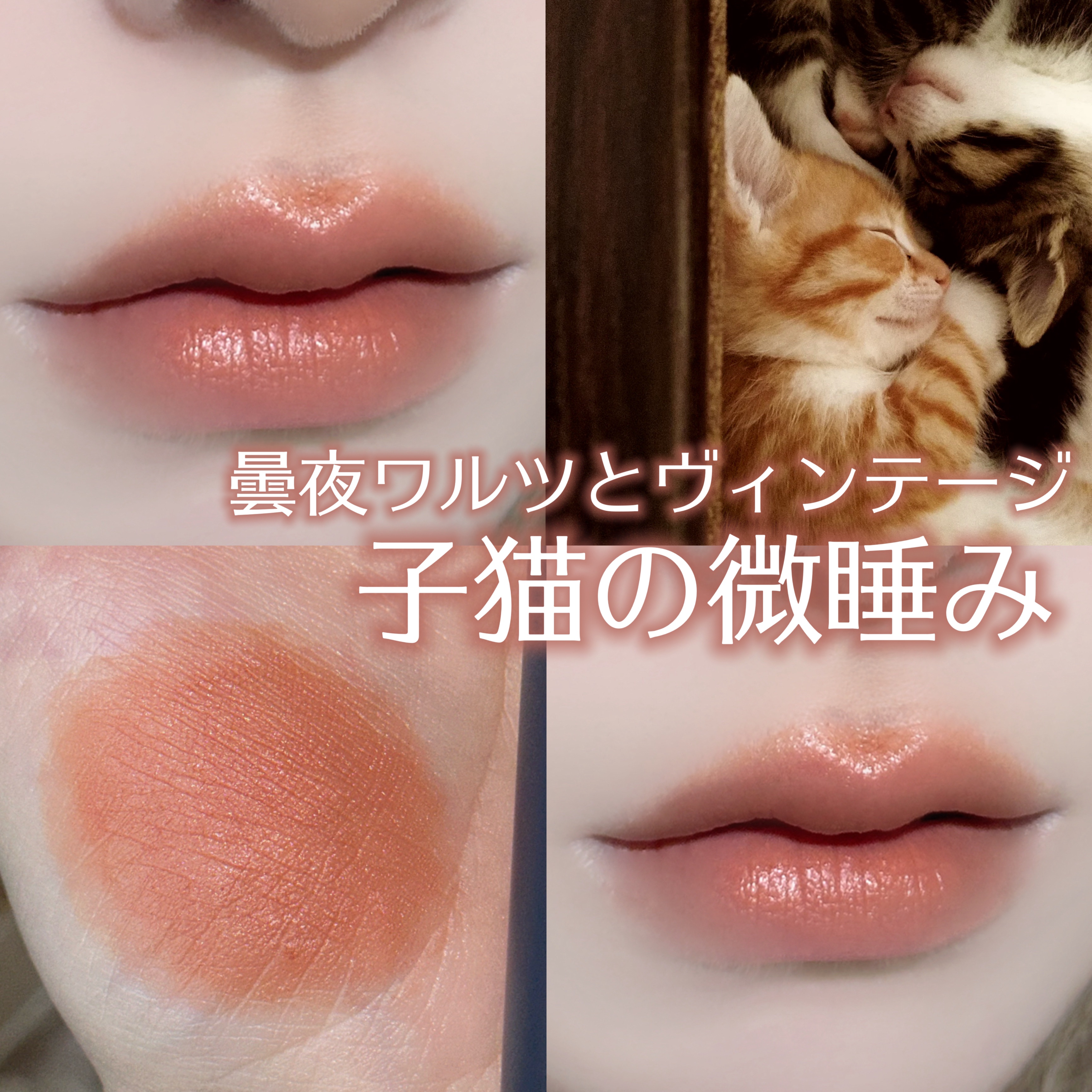 スチームマットヌードリップ EX-4 オレンジベージュ系【月無夜のオレンジマキアート】/KATE/口紅を使ったクチコミ（1枚目）