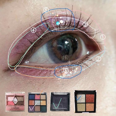 UR GLAM　BLOOMING EYE COLOR PALETTE/U R GLAM/アイシャドウパレットを使ったクチコミ（3枚目）