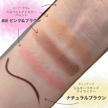 UR GLAM　VELVET EYE COLOR PALETTE/U R GLAM/アイシャドウパレットを使ったクチコミ（2枚目）