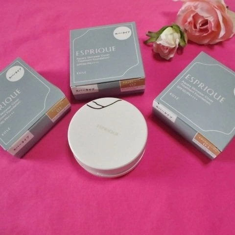 アクアリー スキンウェア カバー/ESPRIQUE/クッションファンデーションを使ったクチコミ(1枚目)