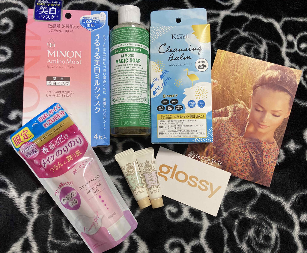 今月の中身は個人的に大満足(*ΦωΦ*)
ミノン使ってみたかった！

#BLOOMBOX
#ブルームボックス