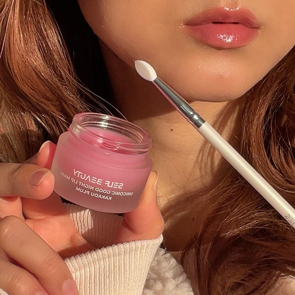 ユニコーングッドナイトリップマスク カカドゥプラム/SELF BEAUTY/リップマスクを使ったクチコミ(4枚目)