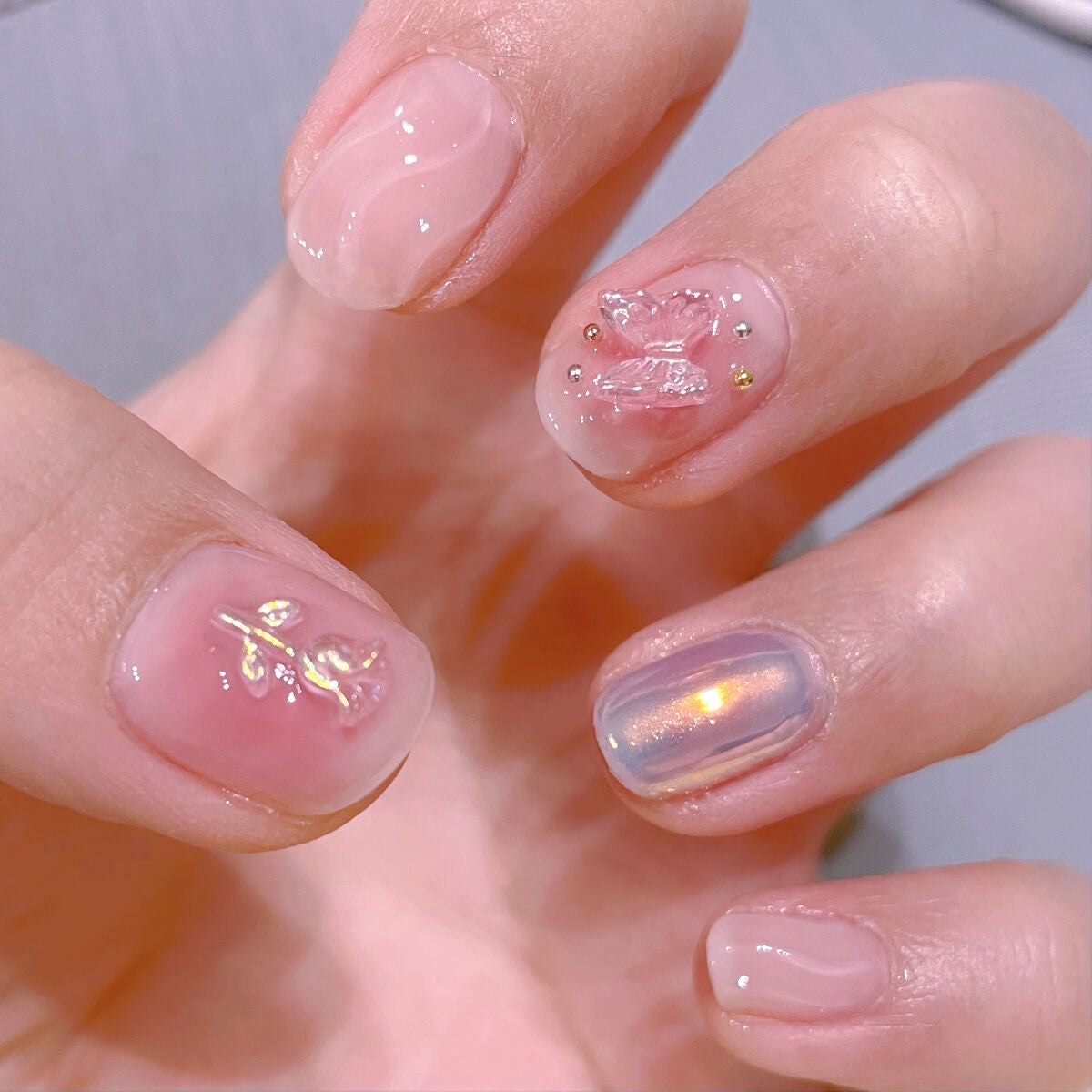 ジェルネイル(ライト対応)/セリア/ジェルネイルを使ったクチコミ(4枚目)