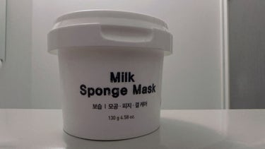 LEADERS Milk Sponge Maskのクチコミ「Twitterでよく見かけていましたが使ったことありませんでした
ドンキで298円と激安だった.....」（1枚目）