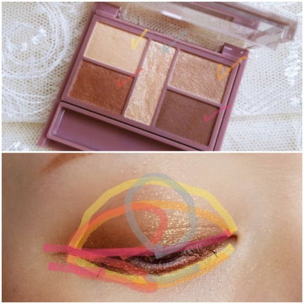 パーフェクトスタイリストアイズ/キャンメイク/アイシャドウパレットを使ったクチコミ(3枚目)