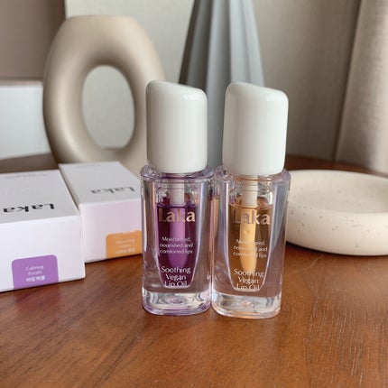 スージングヴィーガンリップオイル/Laka/リップオイルを使ったクチコミ(6枚目)