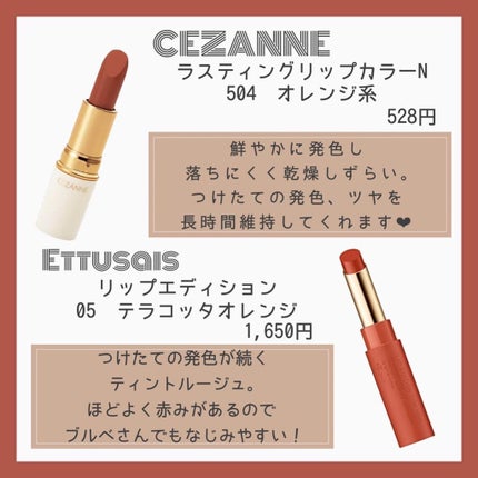 ラスティング リップカラーN/CEZANNE/口紅を使ったクチコミ(4枚目)