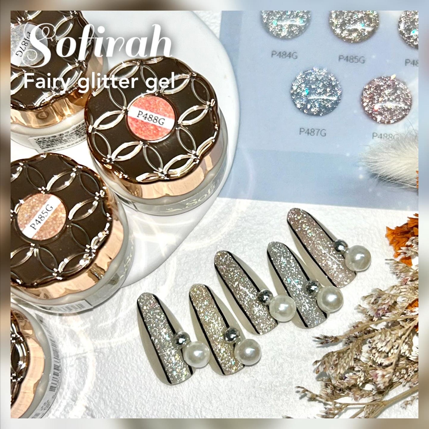 フェアリーグリッター/sofirah/ジェルネイルを使ったクチコミ(1枚目)