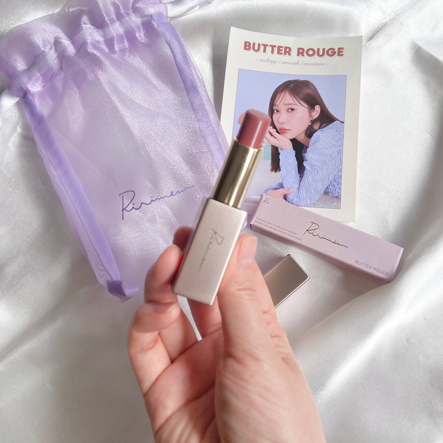 リリミュウ バタールージュ/Ririmew/口紅を使ったクチコミ(1枚目)