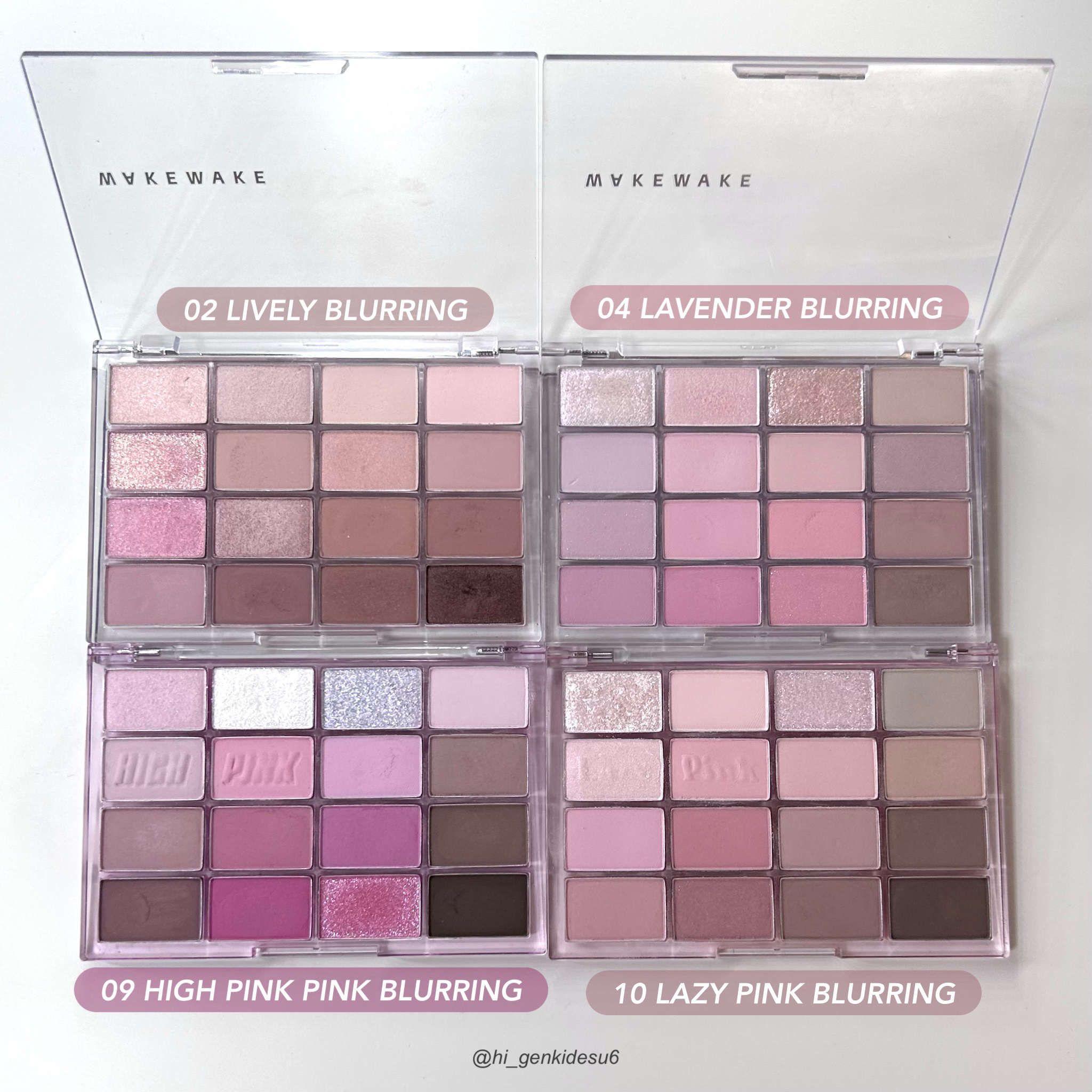 ソフトブラーリングアイパレット/wakemake/アイシャドウパレットを使ったクチコミ（1枚目）