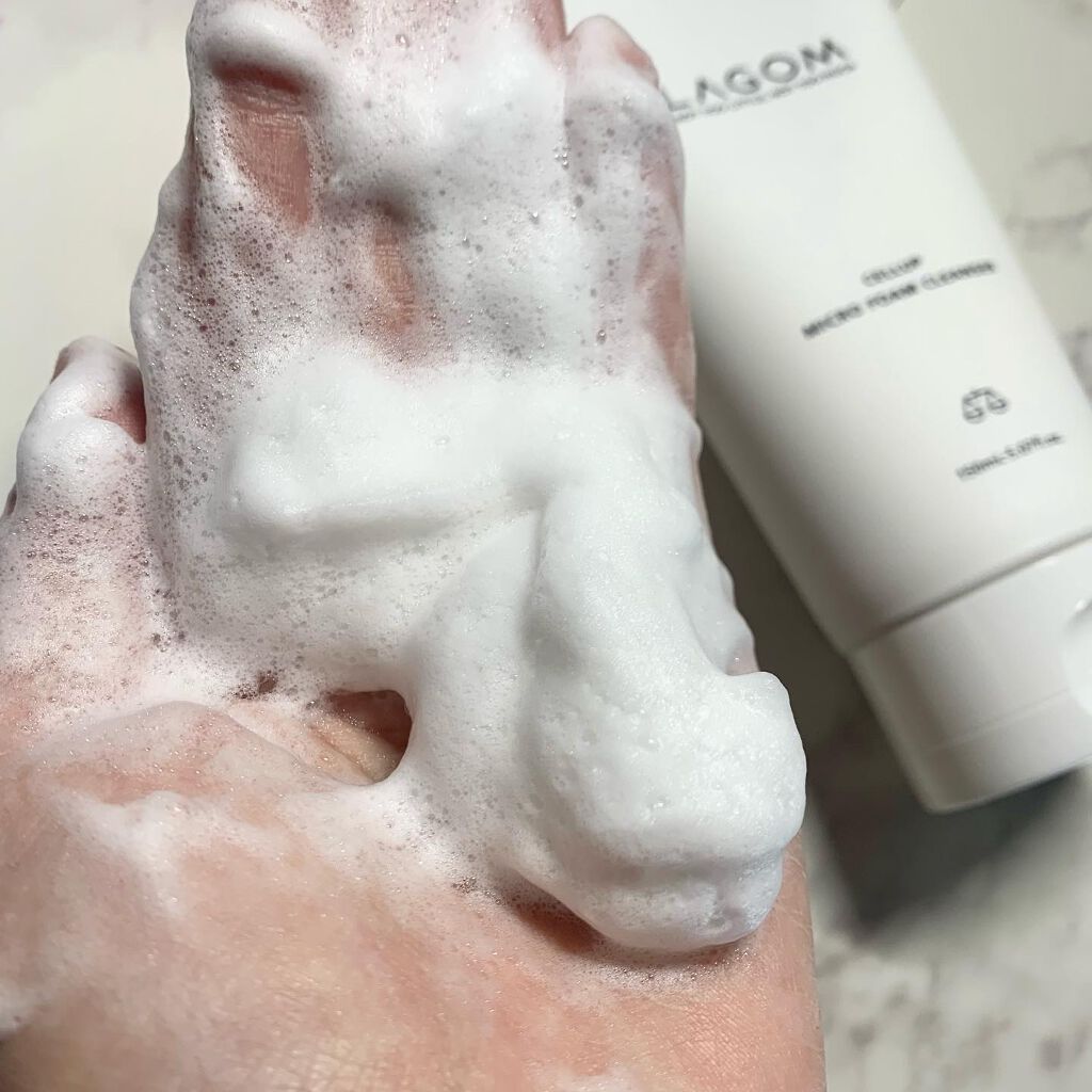 マイクロフォーム クレンザー(夜用洗顔)/LAGOM /クレンジングクリームを使ったクチコミ(3枚目)