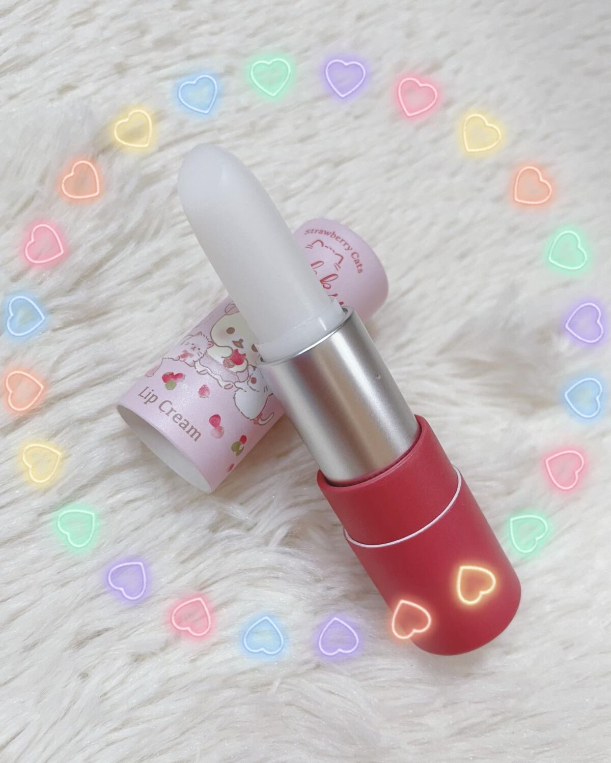 リップクリーム ストロベリーの香り/サンキューマート/リップケアを使ったクチコミ(3枚目)