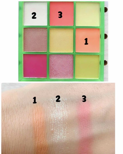 UR GLAM BLOOMING EYE COLOR PALETTE 03/U R GLAM/アイシャドウパレットを使ったクチコミ(2枚目)