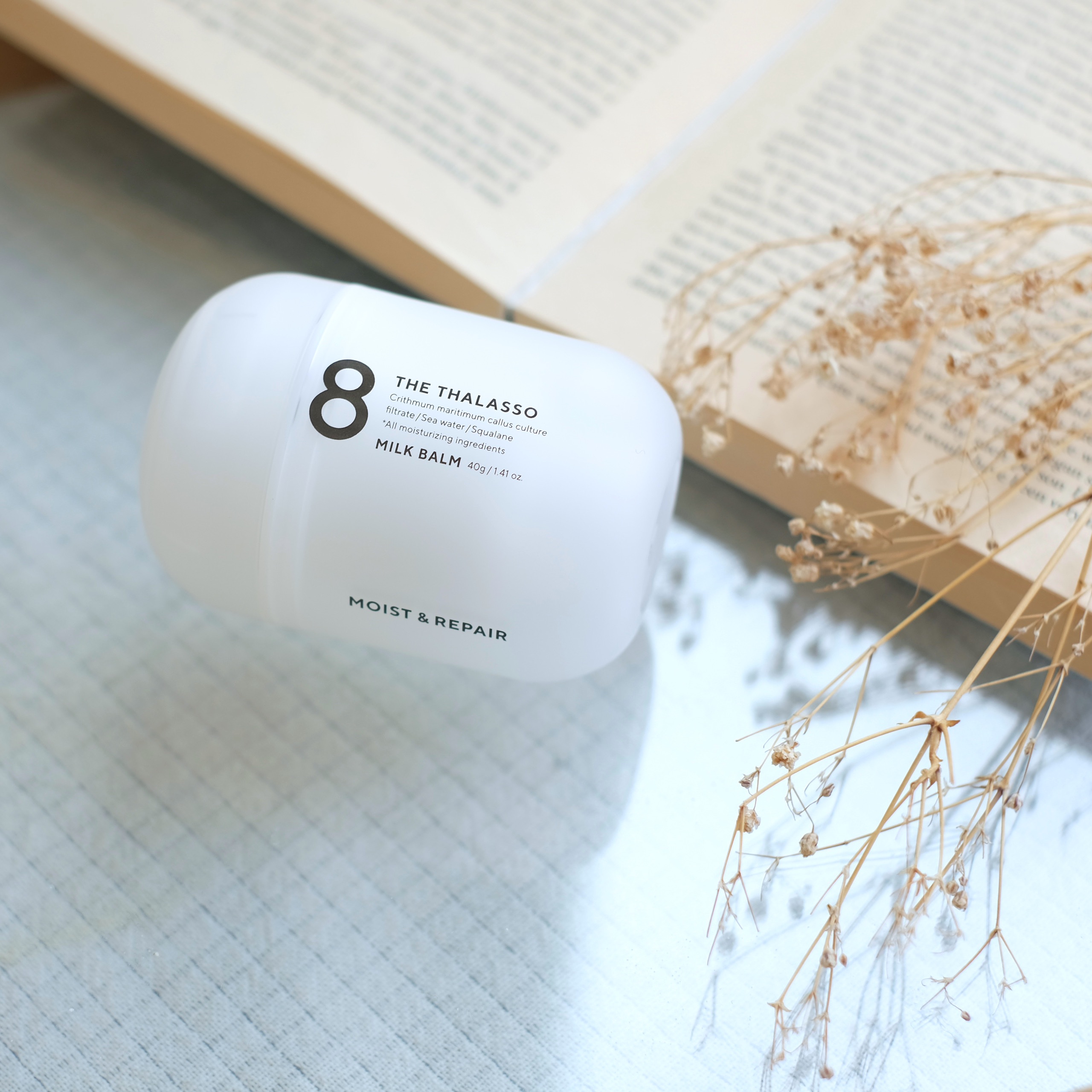 エイトザタラソ モイスト＆リペア ミルクバームのクチコミ「ウェットな濡れ髪、ツヤ感を演出したい人~🫵🏻🌟
こんにちは、ソイラテです☕𓈒𓏸︎︎︎︎
⁡
⋆.....」（2枚目）