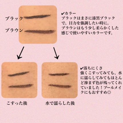ウォータープルーフ リキッドアイライナー/CAROME./リキッドアイライナーを使ったクチコミ(3枚目)