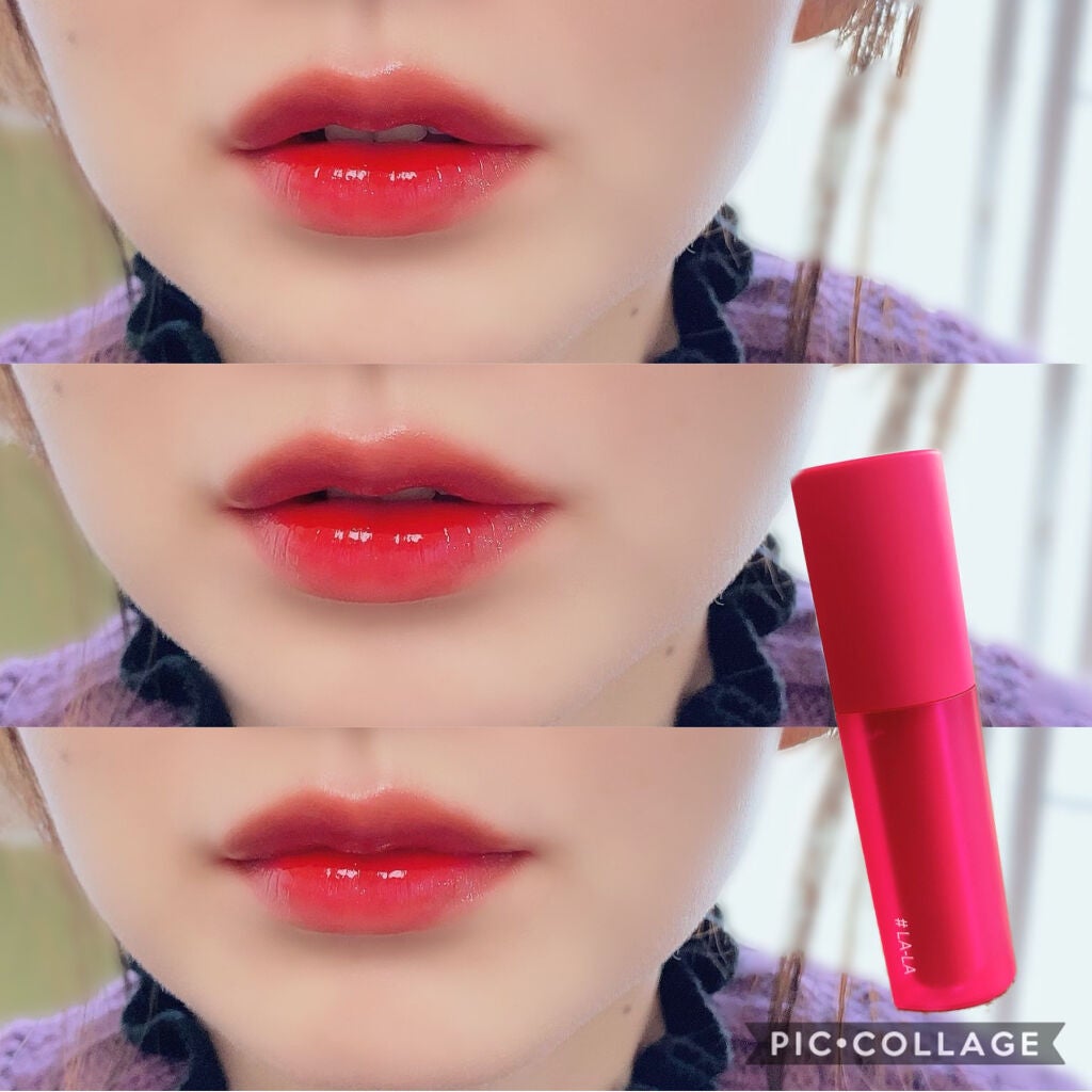 ホリカホリカ ハートクラッシュグローティントエアー/HOLIKA HOLIKA/リップティントを使ったクチコミ(8枚目)