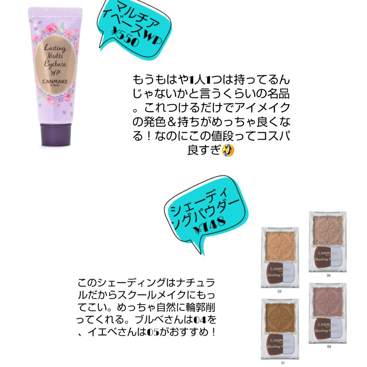 ラスティングマルチアイベース WP/キャンメイク/アイシャドウベースを使ったクチコミ（3枚目）