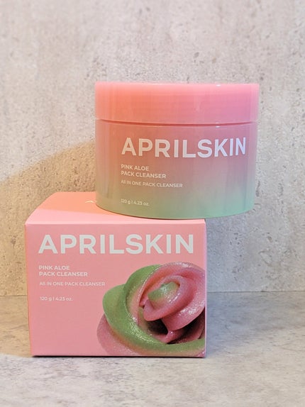 ピンクアロエメレンゲクレンザー/APRILSKIN/その他洗顔料を使ったクチコミ(2枚目)