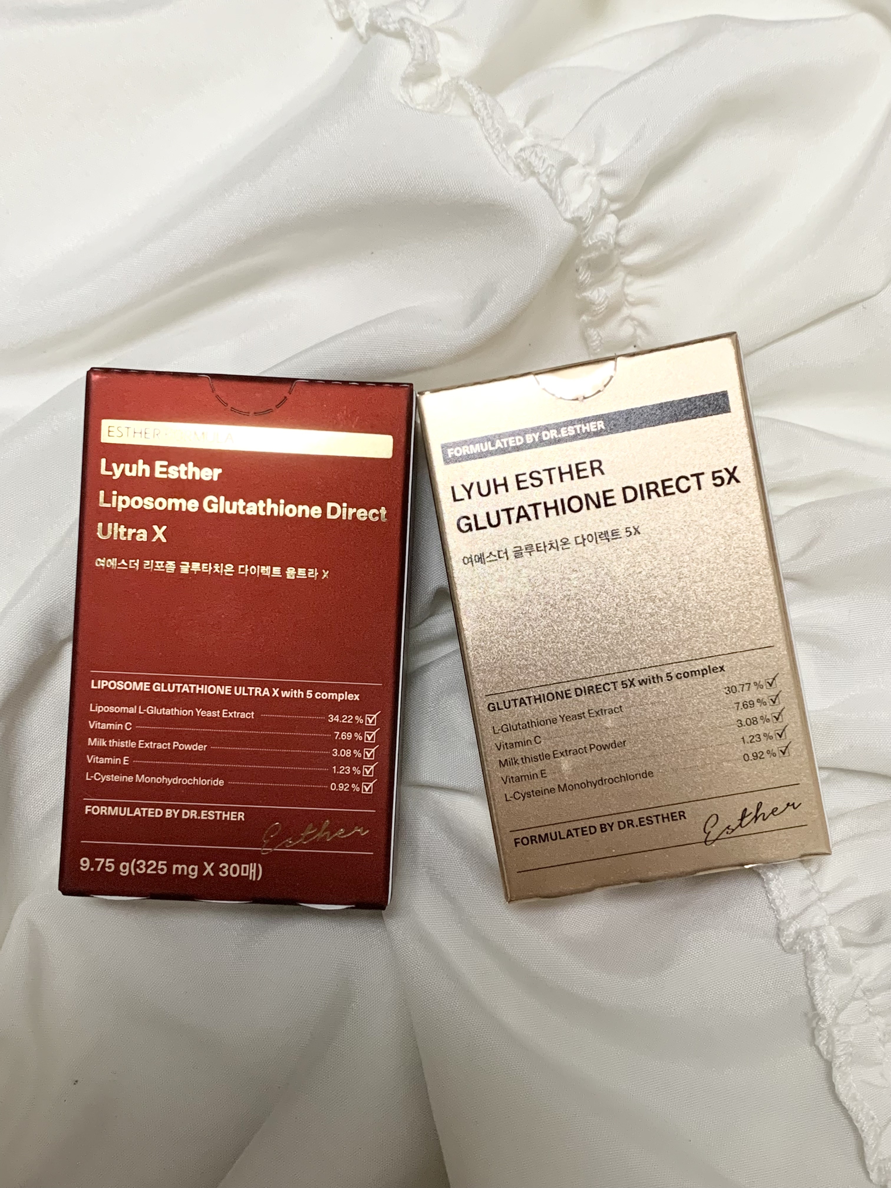 ヨエスターグルタチオンダイレクト５X/ESTHER FORMULA/美容サプリメントを使ったクチコミ（1枚目）