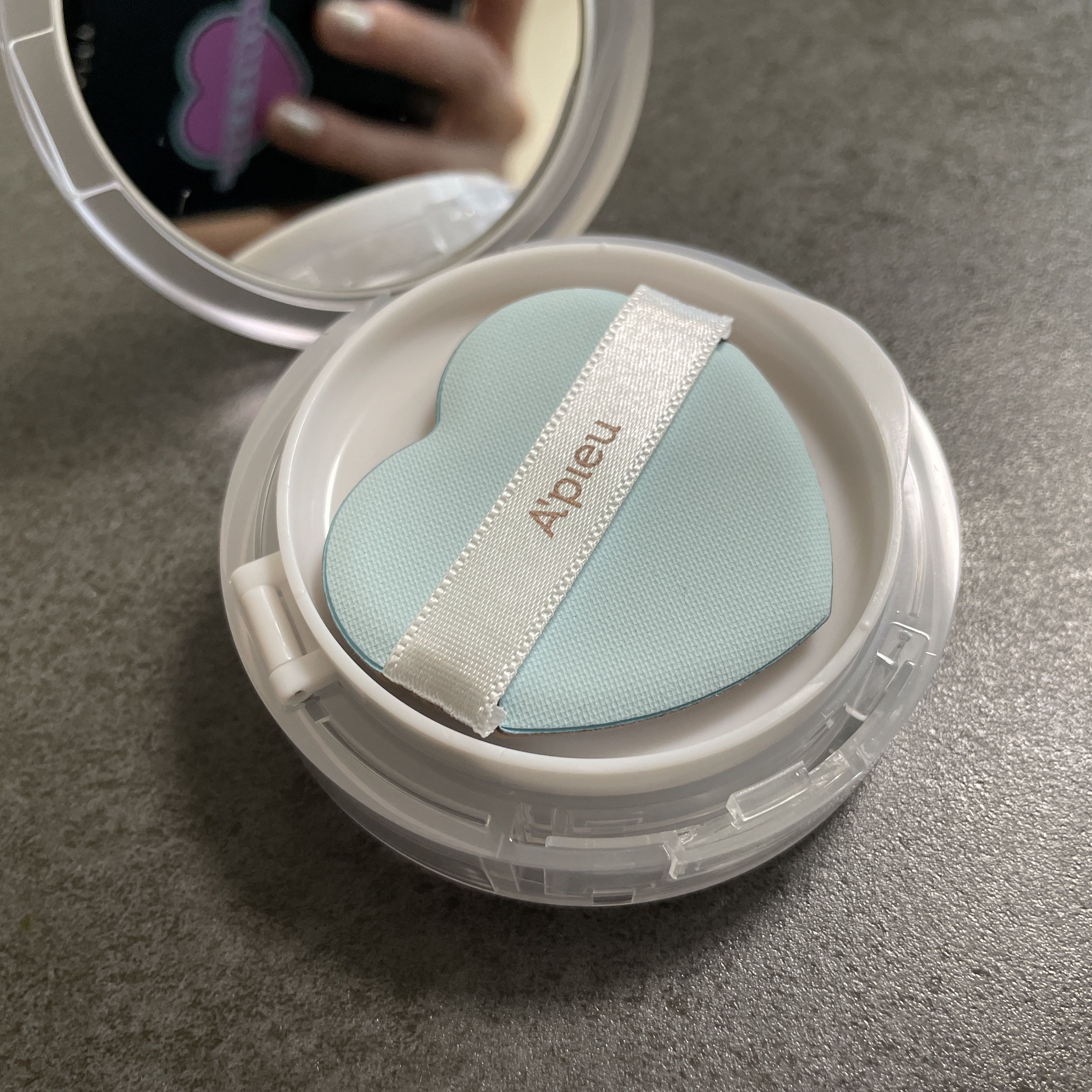 ウォーターロック サラサラパクト/A’pieu/フェイスパウダーを使ったクチコミ（2枚目）