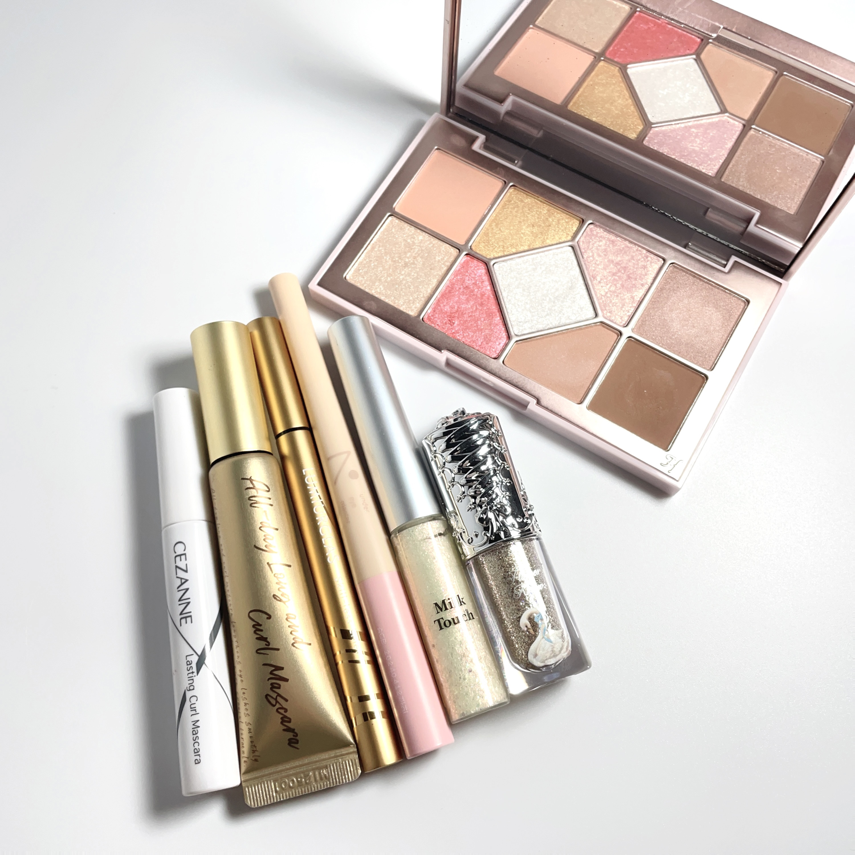 シャインユー アイシャドウパレット 01 朝焼けに染まるピンクの湖/frunflynn/アイシャドウパレットを使ったクチコミ（2枚目）