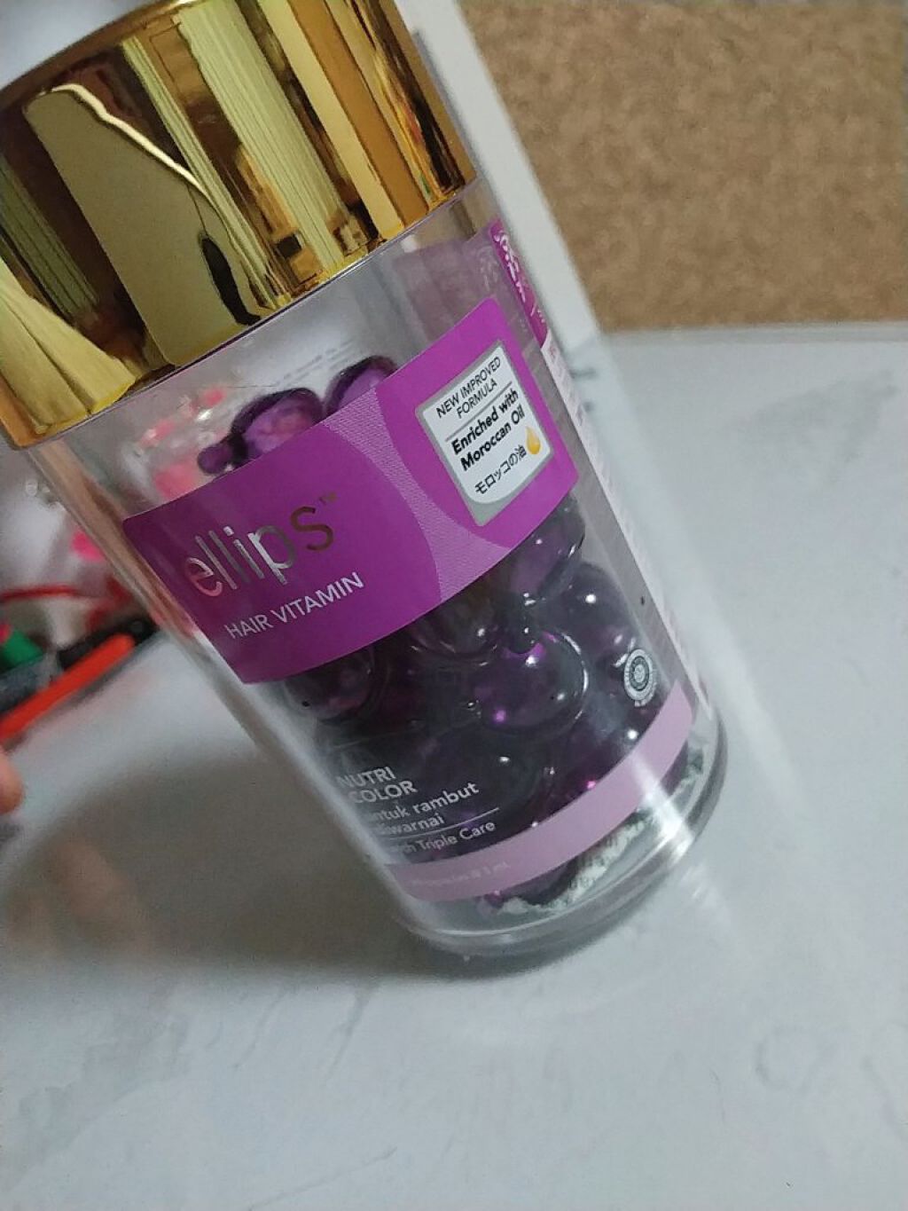 濃密天然毛のミニボリュームケアブラシ/マペペ/ヘアブラシを使ったクチコミ（3枚目）