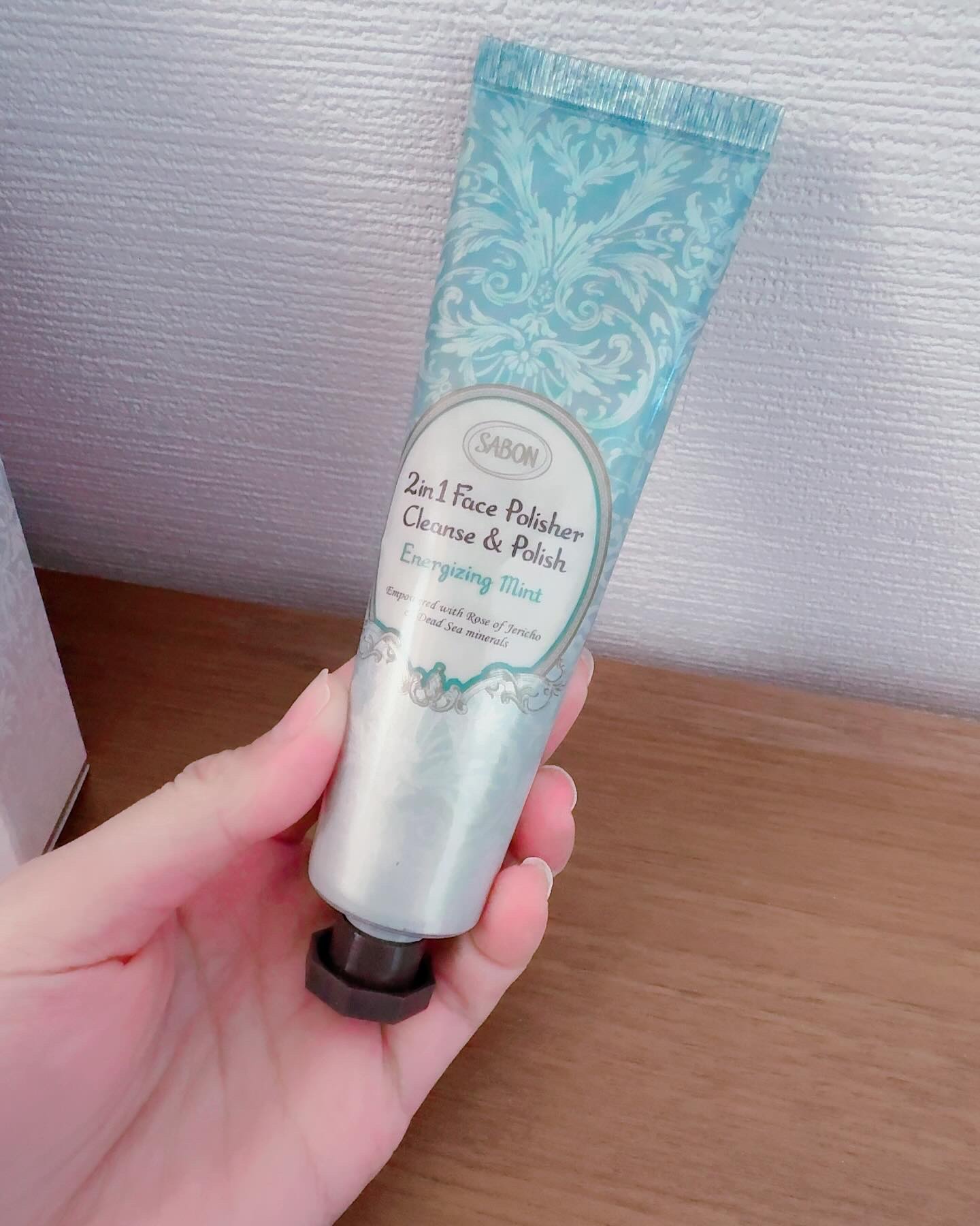フェイスポリッシャー リフレッシング（ミント）/SABON/スクラブ・ゴマージュを使ったクチコミ（3枚目）