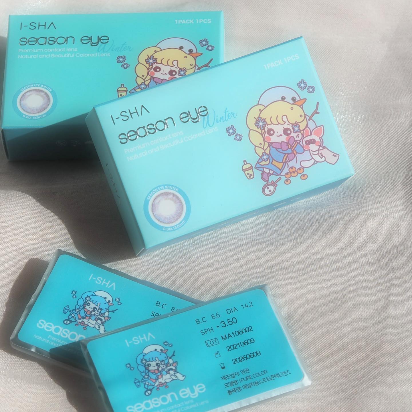 i-shaアイシャ Season Eye ウインター/蜜のレンズ/カラーコンタクトレンズを使ったクチコミ（3枚目）