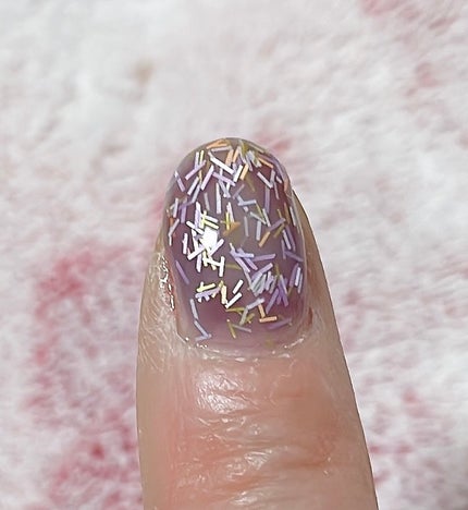 ジェルネイルDA 61 パープルコンフェッティ/IDATE/ジェルネイルの画像