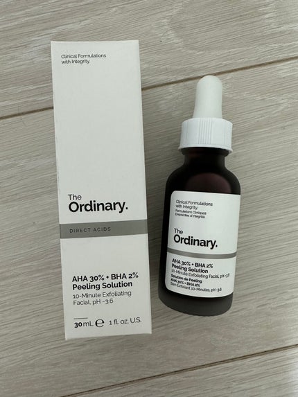 AHA 30% + BHA 2% Peeling Solution/The Ordinary/ピーリングを使ったクチコミ(1枚目)