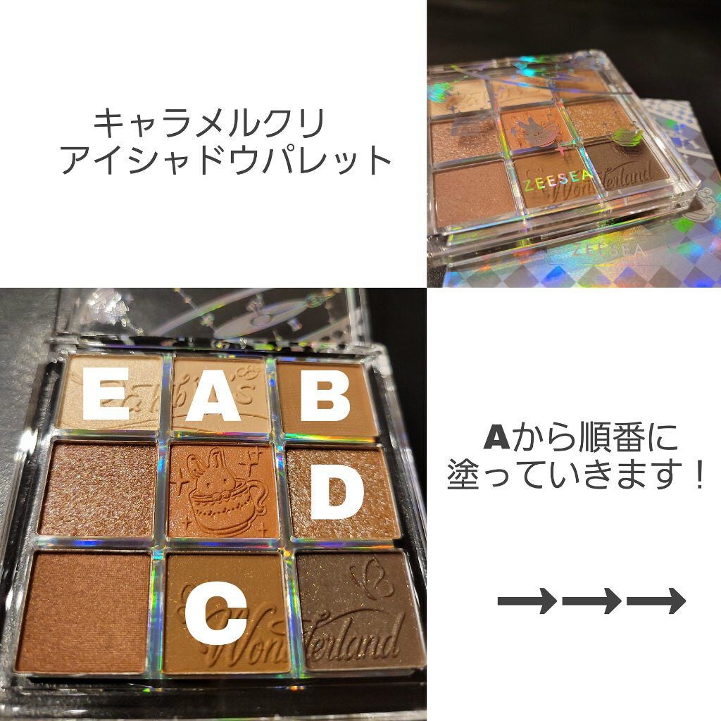 クォーツ 9色アイシャドウパレット(ドリームランドアイシャドウ)/ZEESEA/アイシャドウパレットを使ったクチコミ(2枚目)