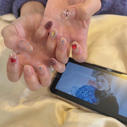 #ジェルネイル,#ワンカラーネイル,#ニュアンスネイル,#うるうるネイル,#ちゅるんネイル,#シンプルネイル,#パーツネイル,#透け感ネイル,#クリアネイル,#ぷっくりネイル,#韓国ネイル,#きらきらネイル,#うるつやネイル,#フレンチガーリーネイル,#ベージュネイル,#天使ネイル,#推しネイルのネイルデザイン