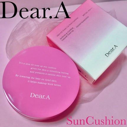 スリムフィットトーンアップサンクッション/Dear.A/日焼け止めローションを使ったクチコミ(1枚目)