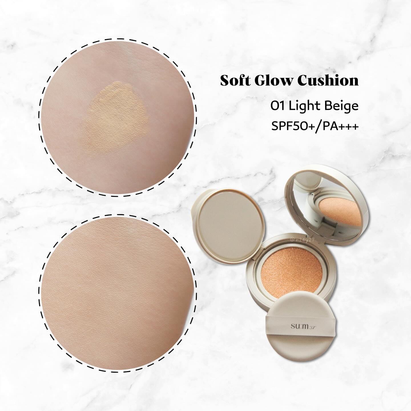 スキンステイ ソフトグロウクッション/su:m37°/クッションファンデーションを使ったクチコミ（3枚目）