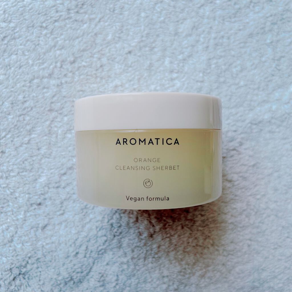 オレンジクレンジングシャーベット/AROMATICA/クレンジングバームを使ったクチコミ(1枚目)