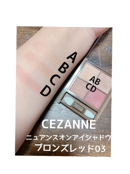 ニュアンスオンアイシャドウ/CEZANNE/アイシャドウパレットを使ったクチコミ(2枚目)