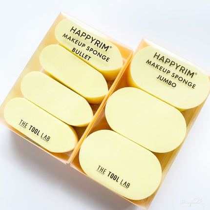 THE TOOL LAB ハッピーリムメイクアップスポンジ Jumboのクチコミ「
\ザツールラボのハッピーリムメイクアップスポンジから新作"ブレット"が登場!!/
⚜️TH.....」(1枚目)